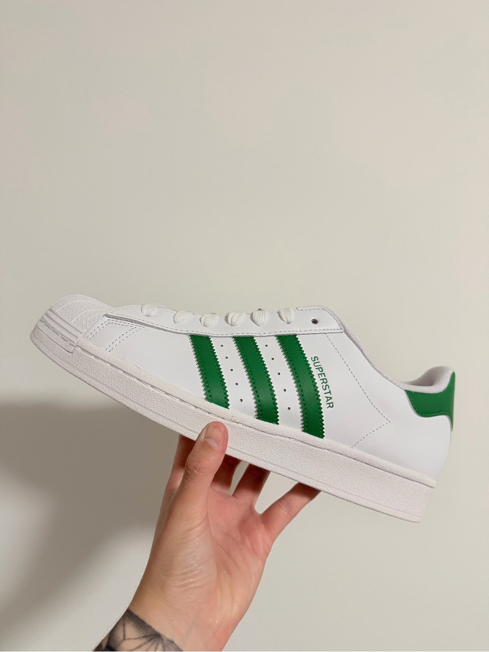 Adidas Originals Superstar White/Green (IE9047) Men’s Size 10
